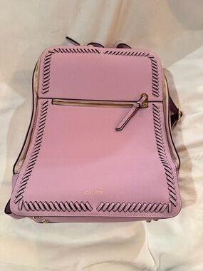 CALPAK Lilac Whipstitch Backpack Tote